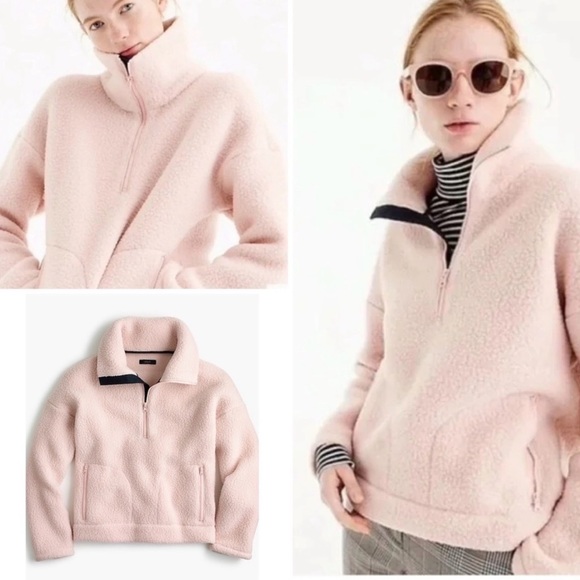 J. Crew Jackets & Blazers - J.Crew Women's Pink Fleece Jacket